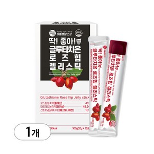 미쁨생활건강 딱 좋아 글루타치온 로즈힙 젤리스틱, 15개, 20g