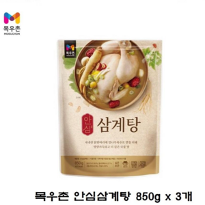 목우촌 안심삼계탕 850g, 3개