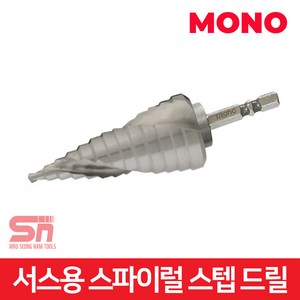 MONO 서스 스텐용 육각 스텝드릴 비트 J-SM035 천공 6-35mm, 1개