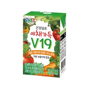 정식품 건강담은 야채가득 야채즙 V19, 145ml, 100개