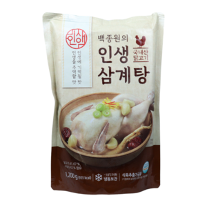 백종원 인생삼계탕 더본 삼계탕 1200g 2팩, 백종원 인생삼계탕 1200g 2팩, 1.2kg, 2개