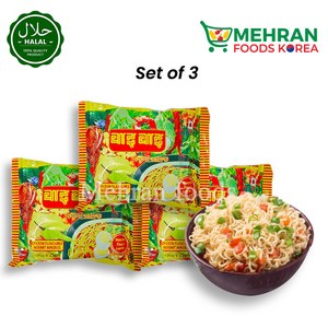 WAI WAI Chicken Flavoued Instant Noodles (Nepal) 75g (Set of 3) 225g 치킨향 인스턴트 라면, 1개