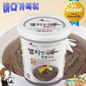 완도바다식품 해조쌀국수 멸치맛톳쌀국수6개 12개 24개 깔끔한 건면, 82g