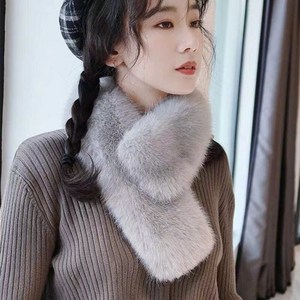 코코린느 고급지고 심플한 밍크 퍼 목도리 머플러 (5colos)
