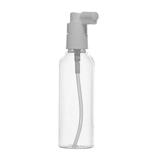 [허브스프레이] 헤어 스프레이 용기 20ml~100ml 플라스틱 공병, 100ml투명 흰색캡, 1개