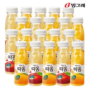 빙그레 따옴 주스 235ml 사과 10병+오렌지 10병, 1세트