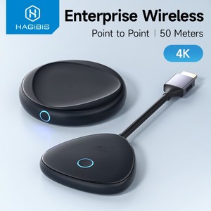 Hagibis 무선 HDMI 송수신기 4K HD 5G, HDMI compatible-4K, 1개