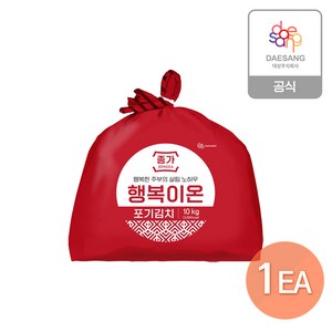 종가 행복이온 포기김치10kg, 10kg, 1개