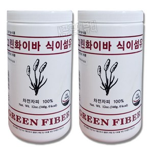 그린화이바 식이섬유+스푼 증정 (차전자피 식이섬유 다이어트 배변활동), 340g, 2개