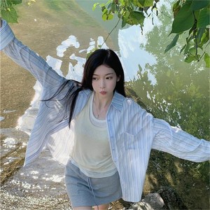 투니스 여성 긴소매 선 프로텍션 얇은 셔츠