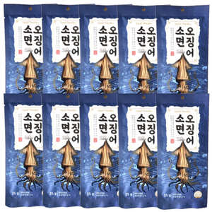 한진식품 오징어 소면 35g, 10개