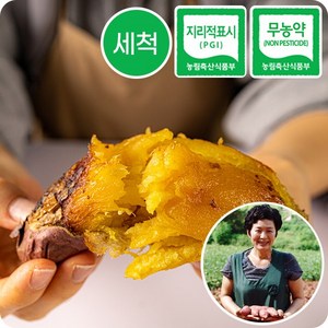 초록미소 해남 친환경 무농약 인증 세척 베니하루카 꿀고구마, 3kg 한입 x 1박스