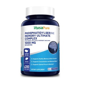 NusaPue 누사퓨어 포스파티딜세린 1000mg 2개, 200정