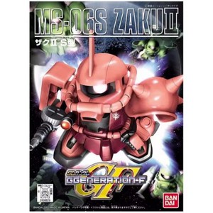 gundam figue 건담 피규어 프라모델 반다이 애니메이션 SD BB MS06S ZAKUⅡ GGENERATIONF 신제품 모바일 리포트 조립 플라스틱 모델 키트 액션 선물, ZAKU2, 1개