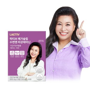 락티브 메가슬립 수면엔 미강 테아닌 800mg x 14정 + 1120mg x 28정, 1개