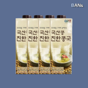 국산콩 콩국물 진한콩국 950ml, 4개