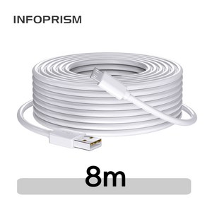 INFOPRISM / 마이크로 5핀 USB 고속 충전 케이블 3m 5m 8m 10m 12m 롱케이블 긴케이블, 1개