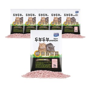 테비토퍼 프리미엄 두부두부 고양이 모래 복숭아, 7L, 6개