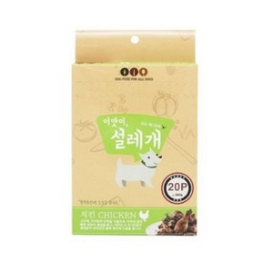 설레개 강아지간식, 치킨맛, 300g, 3개