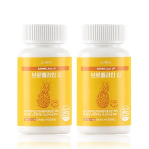 퓨잇 브로멜라인 업 600mg, 60정, 2개