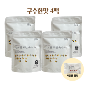 빅마마 시크릿코인 구수한맛 20알 이혜정 코인 육수 자연 한알 +(서울몰 사은품증정), 4개, 80g