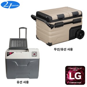 캠핑 이동식 차량용 냉장고 냉동고 LG컴프레셔 고성능 저소음 국내 A/S 보증 KC 안전인증 R, 7. 35리터 유/무선사용