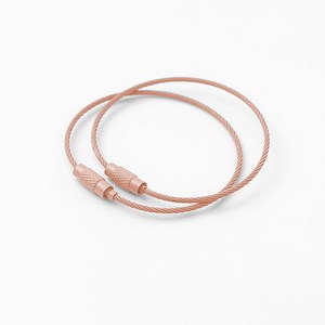 파스텔 원형 와이어링 키링 와이어키링 굿즈 부자재 재료 diy, 10개, 라이트핑크