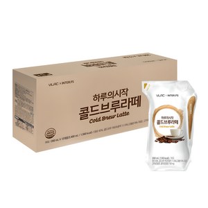 비락 하루의 시작 콜드브루 라떼, 200ml, 12개