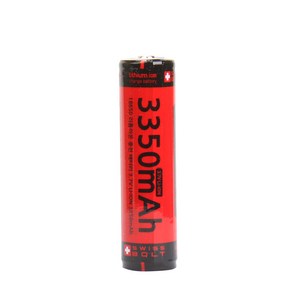 스위스볼트 18650 리튬 배터리 3350mAh 보호회로