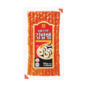 한성 숯불구이맛 김밥햄 무료배송/ 아이스팩+보냉팩 포장 발송, 5개, 100g