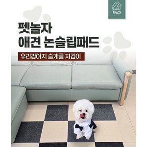 [펫놀자]나혼산 미끄럼방지매트 고양이 부착식스크래쳐 30x30cm 10개입 4컬러, 10개, 아이보리