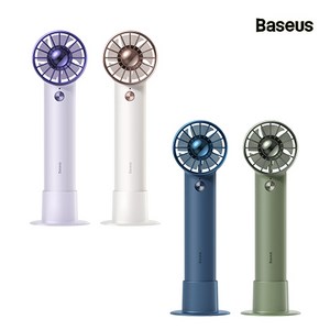 Baseus 휴대용 선풍기/미니 무선 선풍기/핸디형 선풍기/3단계 바람조절/저소음, 블루, 4000mAh