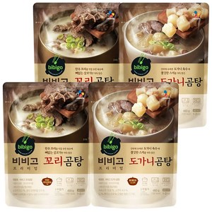 비비고 프리미엄 곰탕 460g 도가니곰탕2+꼬리곰탕2, 4개