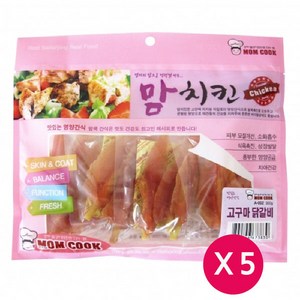 맘쿡(맘치킨) 고구마 닭갈비 x 5개 애견간식 사사미간식, 300g