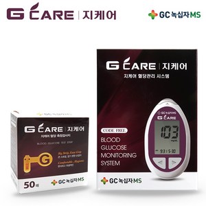 GC녹십자MS 지케어 혈당측정기 + 시험지 50p, 1개