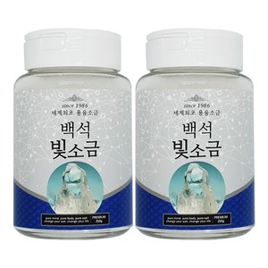 백석빛소금 1000도씨 용융소금 용기형250g x2개 불순물제로, 2개, 250g