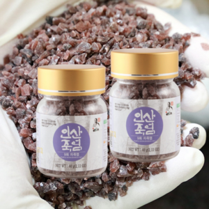 인산죽염 9회 자죽염 60g, 2개