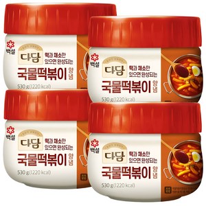 [제일제당] [CJ] 다담 국물떡볶이양념, 4개, 530g