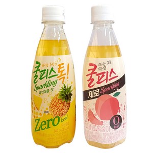 동원 쿨피스톡 제로 340mlx24개(파인애플12+복숭아12) 스파클링, 24개, 340ml