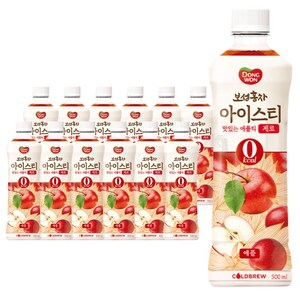 동원보성홍차 아이스티 애플 제로, 500ml, 24개