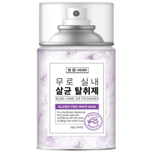 무로 실내 에어컨 살균 탈취제 화이트 머스크향, 155g, 1개