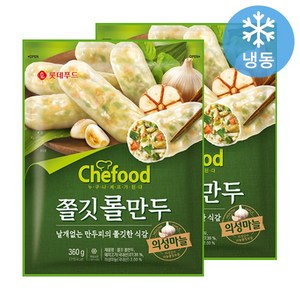 롯데 쉐푸드 쫄깃롤만두, 360g, 2개