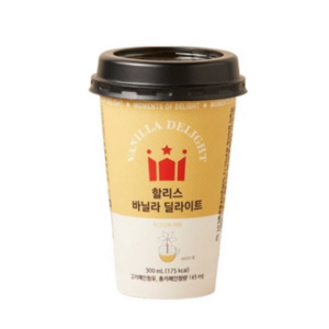 할리스커피 바닐라 딜라이트 컵커피, 300ml, 20개, 1개입