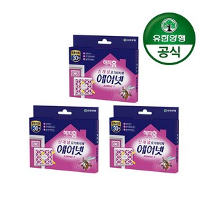 해피홈 에어넷 모기퇴치제 방충망용, 2.85g, 3개