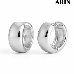 ARIN [고중량] 실버925 원터치귀걸이 볼드 미니 원터치 귀걸이 (3 size) AOB001