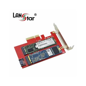 라인업시스템 라인업시스템 LANSTAR M.2 to PCIe 카드 (LS-PCIE-M2SATA) (SSD미포함), 1개