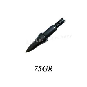 양궁 타겟 포인트 팁 브로드헤드 화살촉 ID6.2mm 화살 액세서리 복합 활 75g 100g 12개, [01] 12PCS