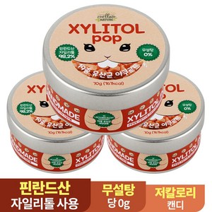 수제 장인 자일리톨 팝 캔디 사탕, 70g, 3개