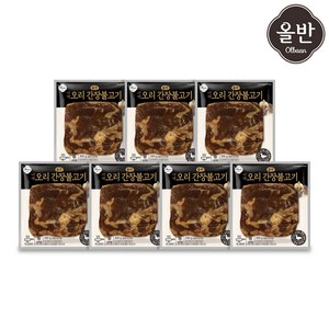 신세계푸드 올반 오리 바짝 불고기 7팩 (간장맛 200g x7팩 ), 7개