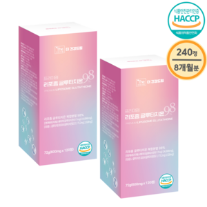 더건강드림 리포좀 글루타치온 98% 600mg, 2박스, 120정